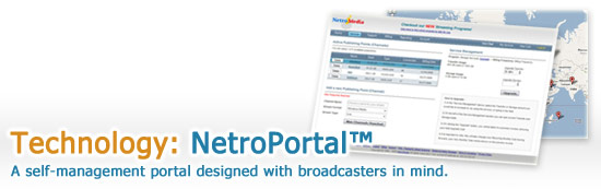 Streaming Management Service - NetroPortal
